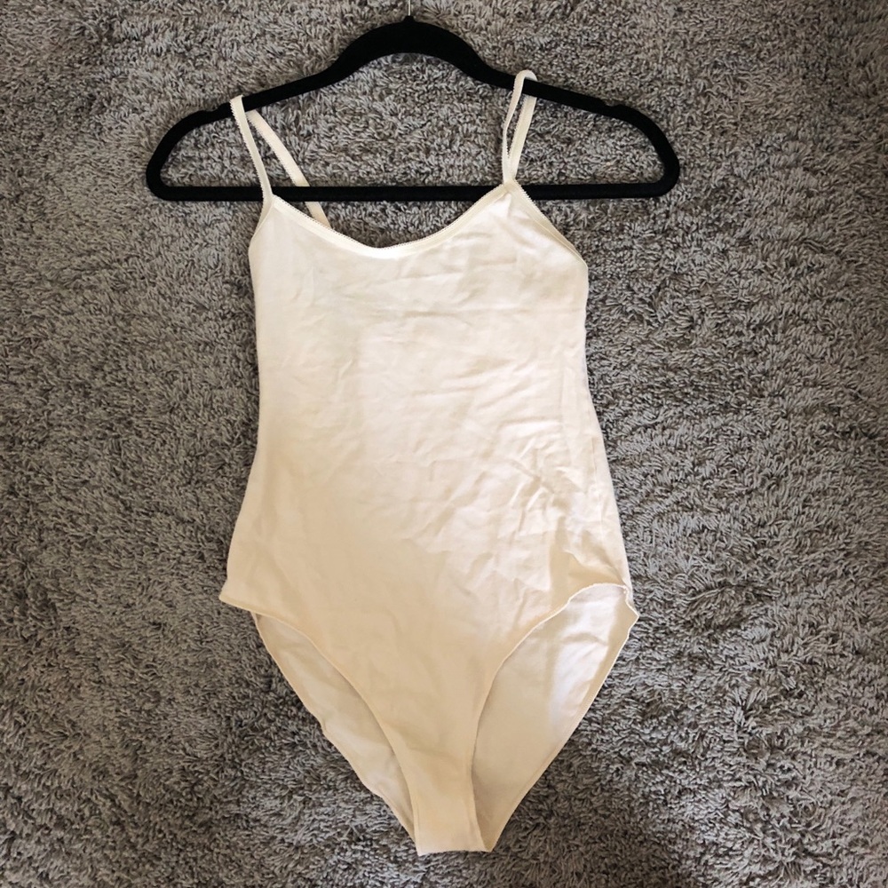 Off white leotard by American Apparel sz S